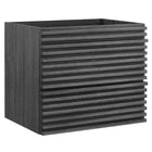 Modway - Render Support mural de 24" Armoire de toilette de salle de bain (lavabo non inclus) - Charbon de bois-7