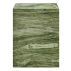 Modway - Jordana Square Plinth Intérieur - Terrasse extérieure Béton Table d’appoint - Marbre Vert-8