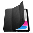Étui Spigen Urban Fit pour iPad A16/10e génération (2022) - Noir-Le couvercle se transforme en support/poste de travail