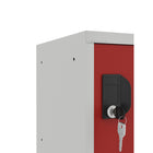 Ceha Canada - Caisson-casier cubique OKK de 12 po - Porte rouge-COMPLÈTEMENT SOUDÉ ET ASSEMBLÉ : Arrive prêt à l'emploi, vous faisant gagner du temps et des efforts, tout en offrant une construction robuste pour une utilisation durable