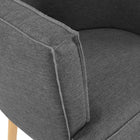 Modway - Anders Tissu rembourré Chaise d’accent - Gris-Capacité de poids des chaises d’accent : 440 lb