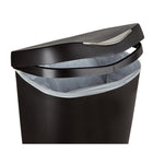 Umbra - Brim Poubelle à pédale - 50 litres - noir et nickel-Fermeture du couvercle en douceur à lâ€™aide de la pédale en acier inoxydable