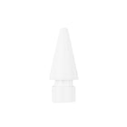 LOGiiX - Apple Pencil Embouts de rechange - Transparent/blanc - Paquet de 4 -Comprend 2 embouts d'utilisation quotidienne, 1 embout d'écriture et 1 embout de précision