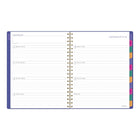 AT-A-GLANCE - Agenda scolaire hebdomadaire/mensuel Badge géo 2026-2027 - 11 po H x 8 1/2 po l - Violet - bilingue-Format des pages : 11 po H x 8 1/2 po l