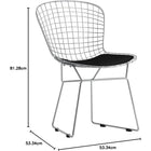 Nicer Furniture - chaise de salle à manger - noir-Manchot