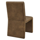 Modway - Emory Cuir végane Fauteuil d’appoint de salle à manger - Canyon-7