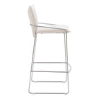Zuo - Pola Tabouret de bar - Blanc-Garantie limitée de 3 ans