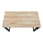 Monarch Specialties - 7678 Bureau 48 po L - Hauteur Adjustable Naturel/Metal Noir-10