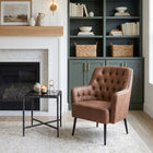 Zuo - Tasmania Fauteuil d’appoint - Brun vintage-Dimensions: 31,1 po L x 29,1 po L x 35,4 po H
