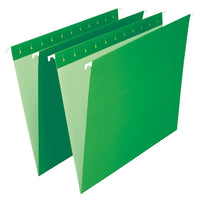 Staples Chemises suspendues de couleur, format lettre, 8 1/2 po x 11 po, vert vif-Format lettre