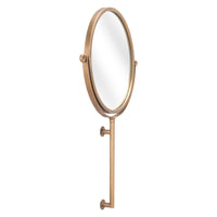 Zuo - Miroir Bernis - Laiton-Fixation murale verticale uniquement