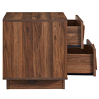 Modway - Bulwark 2 tiroirs Table de chevet, Noyer-Assemblée requise