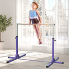 Soozier - Barre de gymnastique professionnelle pour tout-petits à domicile - violet-Angle de base enveloppé de caoutchouc antidérapant pour plus de sécurité  
