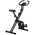 Soozier - Vélo d’exercice pliable avec résistance magnétique réglable à 8 niveaux-Le vélo d’exercice droit X-design offre une amplitude complète de mouvements pour les entraînements du corps