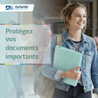 Davis Group - Classeur à anneaux à 3 compartiments - anneaux ronds de 2 -5 cm - couleur menthe-Cette reliure avec pochette de recouvrement convient parfaitement aux manuels, rapports et présentations