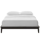 Modway - Lodge Bois Cadre complet de plate-forme, Cappuccino-Remplacement du sommier
