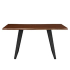 Modway - Viggo Bois d’acacia à bord vivant de 60 po Bois d’acacia Table à manger, Noyer noir-Assemblée requise