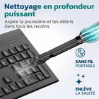 Purely - Aspirateur sans fil et souffleur d'air C105-Le souffleur de poussière C105 pour PC, ordinateurs portables et postes de travail est équipé d'un port USB-C permettant une recharge rapide.