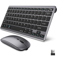 Delton - Ensemble clavier et souris sans fil portable/de voyage/compact N35 - argent-Notre ensemble souris et clavier est équipé à la fois de la technologie Bluetooth pour plus de commodité et d'un dongle USB à appairage automatique 2,4 GHz pour une connexion fiable.