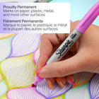 Sharpie - Marqueurs permanents − Pointe fine − Couleurs assorties − Paquet de 24-L’encre remarquablement résistante sèche rapidement et résiste à la décoloration et à l’eau