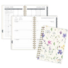 Mead – Agenda hebdomadaire/mensuel 2027 petit – 8-1/2 po x 6 po – prairie fleurie – bilingue-Reliure à double spirale