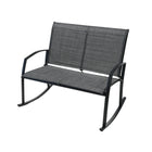 Dura Housewares - double rocking chair Portland - gris-Conception de sièges doubles pour une relaxation partagée