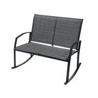 Dura Housewares - double rocking chair Portland - gris-Conception de sièges doubles pour une relaxation partagée