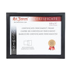 St. James - Cadre pour documents/certificats St. James - pour documents de format lettre 8,5 po x 11 po - noir-Convient aux certificats, documents et diplômes standard de 8,5 × 11 po