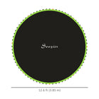 Soozier - Tapis de remplacement pour trampoline avec 8 rangées de couture, convient à un trampoline de 14 pi (ressort non inclus), vert-Huit rangées de coutures renforcées pour une capacité de poids supérieure sans s'user
