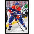 Connor McDavid 20x29 Oilers Action-V - Toile encadree - 22" x 31"-Impression sur toile de qualité supérieure avec bordures enveloppées