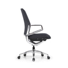 DecentLiving - Chaise de bureau à hauteur standard - Noir-Mécanisme d'assise Bock de conception allemande