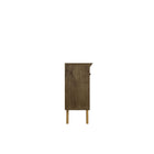 Manhattan Comfort - Buffet moderne mi-siècle Yonkers 160 cm (62,99 po) - Brun rustique-Conception de planche supérieure élégante à bords biseautés