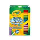 Marqueurs lavables Super pointes Crayola, ensemble de 20-Comprend 20 marqueurs lavables Super pointes Crayola aux couleurs Crayola