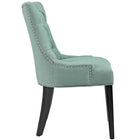 Modway - Regent Touffe Tissu Chaise à manger - Laguna-Rembourrage en mousse dense