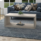 Hudson&Canal - Table basse rectangulaire Osmond 48" L - Blanc aulne-Nettoyer avec un chiffon doux et sec, sans produits chimiques agressifs ni produits de nettoyage abrasifs