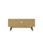 Manhattan Comfort - Meuble TV Marcus 53,14 po style Mid-Century Modern - Gris et Nature-Assemblage à domicile requis Tout le matériel inclus