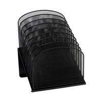 Safco - Organisateur Onyx avec 8 sections étagées - Noir-Organisateur format lettre