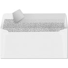 JAM Paper - Enveloppes à Facture Double Fenêtre avec Bande Autocollante, Blanc, 4 1/8 x 9 1/8, Paquet de 500-Couleur : enveloppes blanches de 24 lb avec teinte intérieure noire et rabat autocollant.