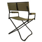 My Home My Living - Chaises de réalisateur d'extérieur - Vert - Lot de 2-Cadres robustes en acier avec revêtement en poudre noire. Résistant aux intempéries.