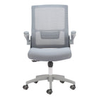 Zuo - Pater Chaise de bureau - Gris-Maille respirante favorisant circulation de l’air et confort prolongé