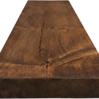 Entrepot La Grange - Tablette flottante 36 x 8 x 2 po - avec quincaillerie - Noyer moyen-Bois véritable