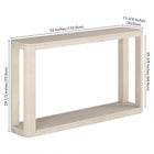 Hudson&Canal - Console Stellan 52" L - Blanc aulne-9
