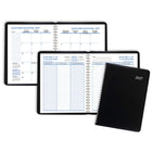 Staples - Agenda hebdomadaire/mensuel 2027 - 8 3/4 po H x 6 7/8 po l - noir - bilingue-La page d'informations personnelles comprend une section pour les pages generales, d'urgence et medicales et les dates à retenir