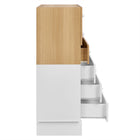Modway - Nolia Bloc de couleur à 6 tiroirs Coffre commode, Chêne Blanc-Assemblée requise