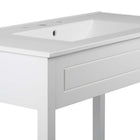 Modway - Altura 36" Vanette de salle de bain - Blanc blanc-Matchs non inclus