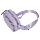 Nicci - Sac à bandoulière pour femme avec poche avant zippée - Lilas-Poche extérieure zippée sur le devant