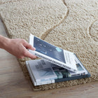 Modway - Jubilant Abondance Abstract Tourbillon Shag Tapis de 5 pi l x 8 pi L - Crème et beige-Polypropylène tendre à haute densité