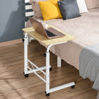 HOMCOM - Bureau debout mobile à hauteur réglable - 23,5 po L x 15,75 po l x 30,75 po H - bois naturel-Assemblage requis 