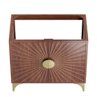 Modway - Daylight 36" Armoire à coiffeuse de salle de bain - Noyer-Bois massif de manguier