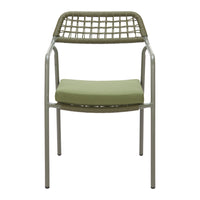 Zuo - Rio Chaise de salle à manger - Vert - Ensemble de 2-Assise et dossier amovibles